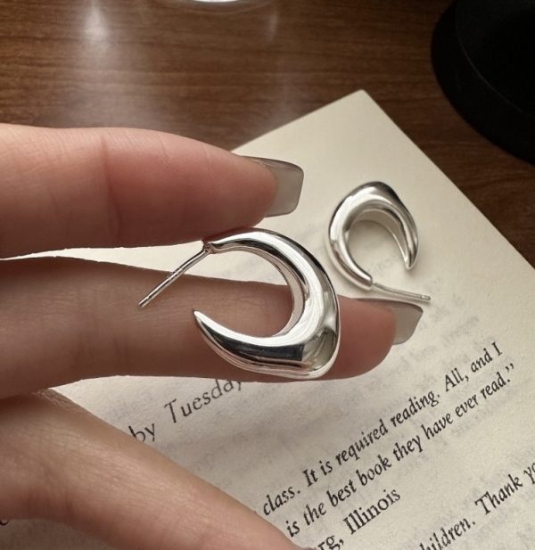 Wholesale 925 Sterling Silver Irregular Earrings - Image 2