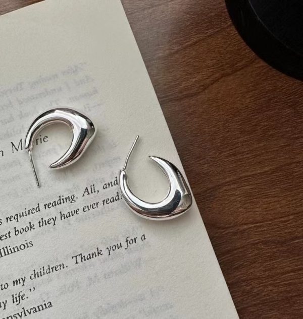 Wholesale 925 Sterling Silver Irregular Earrings - Image 3