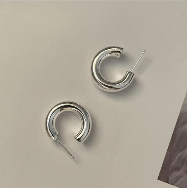 Wholesale 925 Sterling Silver Classic Hoop Earrings - Image 4