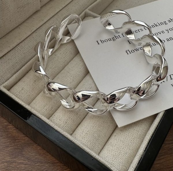 Wholesale 925 Sterling Silver Watch Belt Bangle