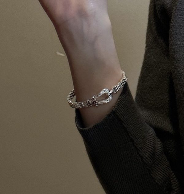 Wholesale 925 Sterling Silver Horseshoe Bangle - Image 4