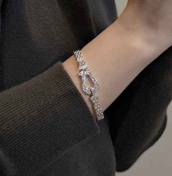 Wholesale 925 Sterling Silver Horseshoe Bangle - Image 5