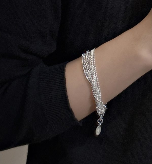 Wholesale 925 Sterling Silver Multi-layer Chains Necklace & bracelet - Image 5