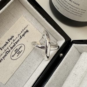 Wholesale 925 Sterling Silver Glossy Cross Ring