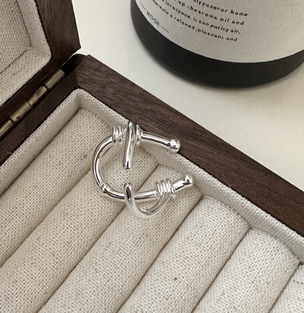 Wholesale 925 Sterling Silver Chunky U-shape Ring - Image 2