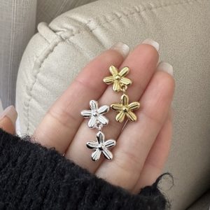 Wholesale 925 Sterling Silver Flower Earrings