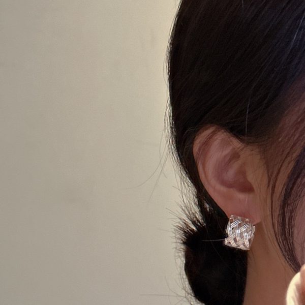 Wholesale 925 Sterling Silver Woven Twist Earrings - Image 4