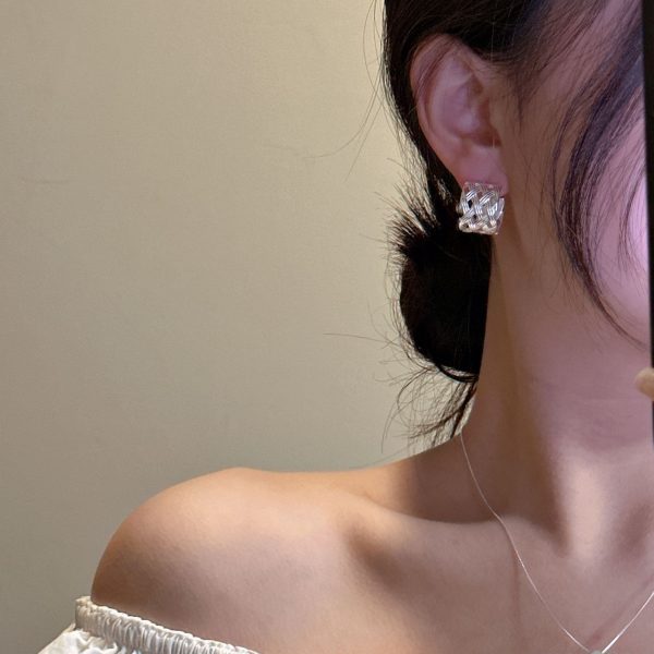 Wholesale 925 Sterling Silver Woven Twist Earrings - Image 6
