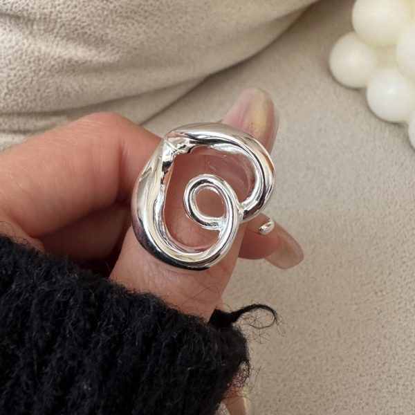 Wholesale 925 Sterling Silver Chunky Heart Ring
