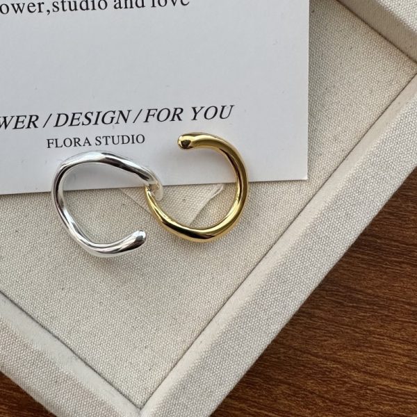 Wholesale 925 Sterling Silver Cross Gold & Silver Ring - Image 2