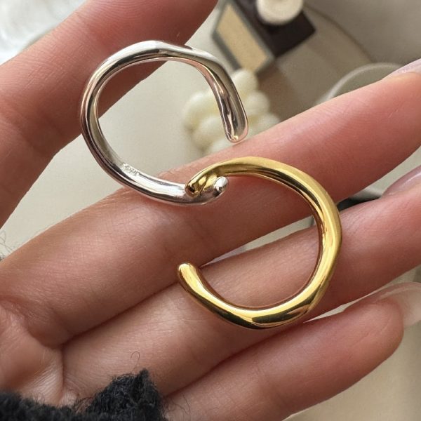 Wholesale 925 Sterling Silver Cross Gold & Silver Ring - Image 3