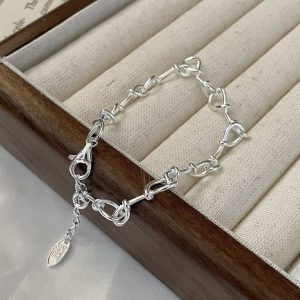 Wholesale 925 Sterling Silver Twisted String Bracelet