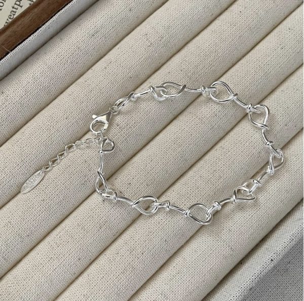 Wholesale 925 Sterling Silver Twisted String Bracelet - Image 3
