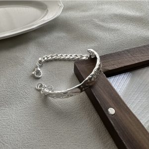 Wholesale 925 Sterling Silver Chunky Cuba Bracelet