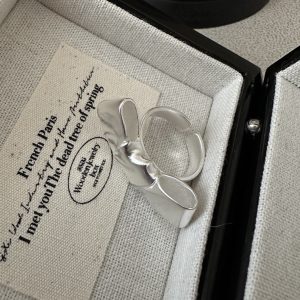 Wholesale 925 Sterling Silver Frosted Butterfly Ring