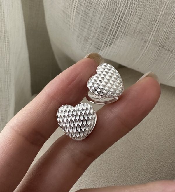 Wholesale 925 Sterling Silver Love Buckle Earrings - Image 2