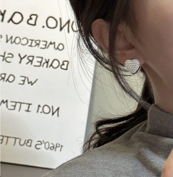 Wholesale 925 Sterling Silver Love Buckle Earrings - Image 5