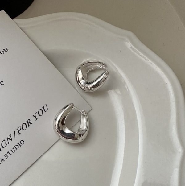 Wholesale 925 Sterling Silver Twist Ear Buckle Earrings