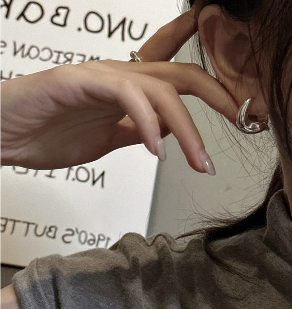 Wholesale 925 Sterling Silver Twist Ear Buckle Earrings - Image 4