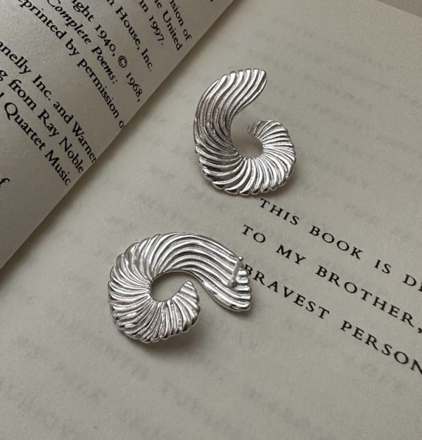 Wholesale 925 Sterling Silver Screw Thread Earrings - Image 3