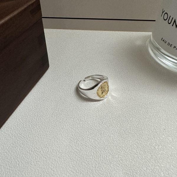Wholesale 925 Sterling Silver Ancient Coin Portrait Ring - Image 3