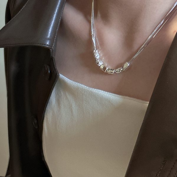 Wholesale 925 Sterling Silver Textured Snake Necklace - Image 5
