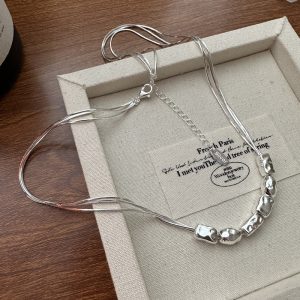 Wholesale 925 Sterling Silver Textured Snake Necklace