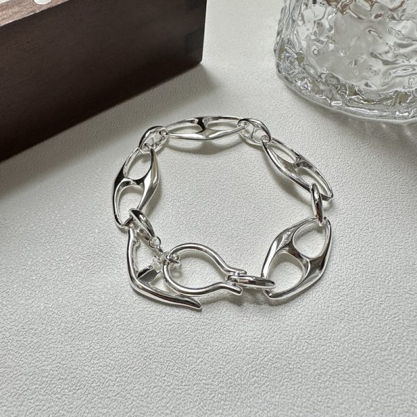 Wholesale 925 Sterling Silver Heavy Pig Nose Necklace & Bracelet & Ring - Image 4