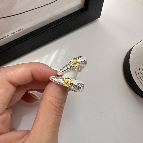 Wholesale 925 Sterling Silver Tang Grass Antique Coin Earrings - Image 3
