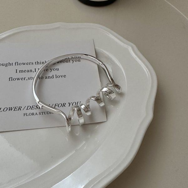 Wholesale 925 Sterling Silver Telephone Wire Bangle - Image 2