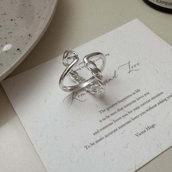 Wholesale 925 Sterling Silver Cross Open Ring - Image 3