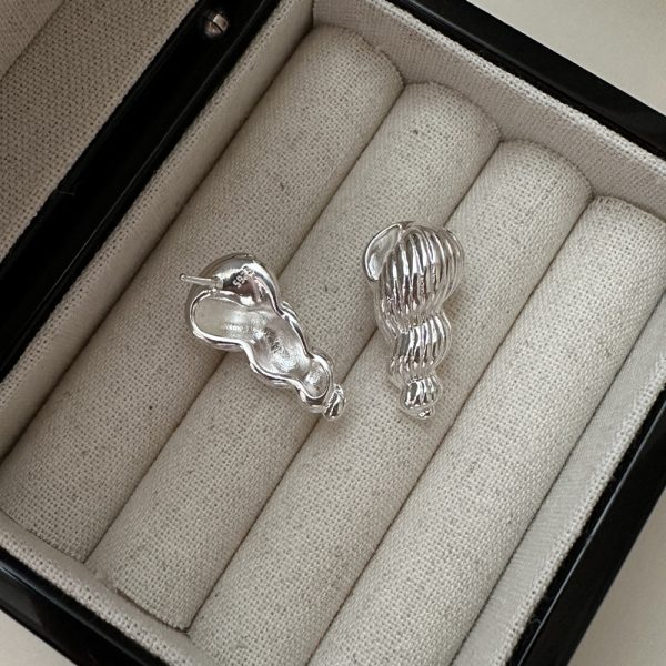 Wholesale 925 Sterling Silver Spiral Shell Earrings - Image 2
