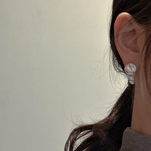 Wholesale 925 Sterling Silver Spiral Shell Earrings - Image 4