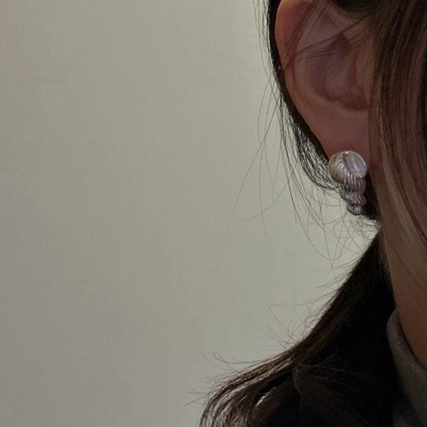 Wholesale 925 Sterling Silver Spiral Shell Earrings - Image 5