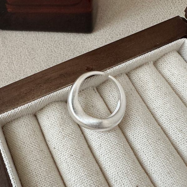 Wholesale 925 Sterling Silver Simple Wavy Ring - Image 3