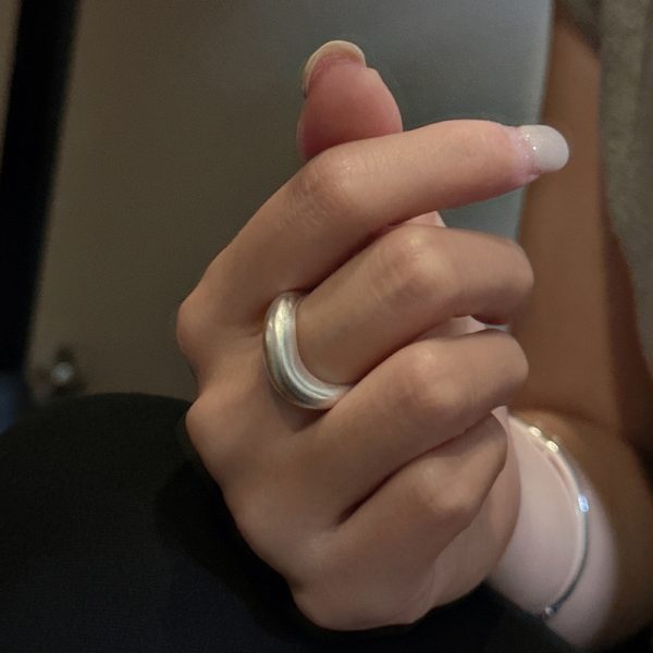 Wholesale 925 Sterling Silver Simple Wavy Ring - Image 4