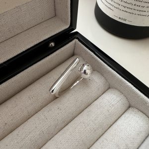 Wholesale 925 Sterling Silver Asymmetrical Open Ring