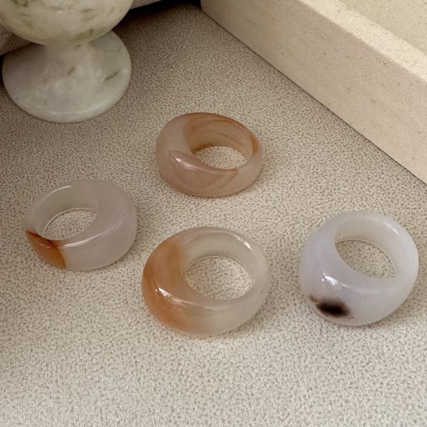 Natural Gemstone Fancy Agate Ring - Image 3