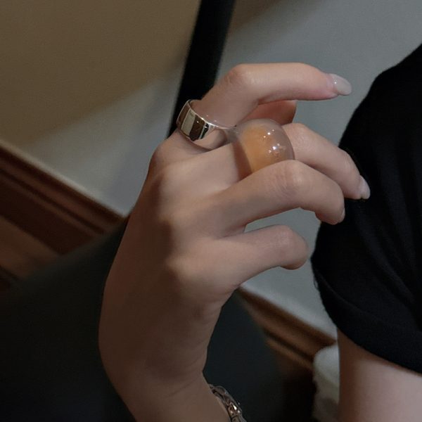 Natural Gemstone Fancy Agate Ring - Image 5