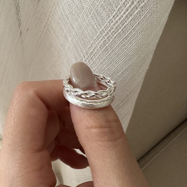Wholesale 925 Sterling Silver Twist Brushed Ring - Image 3