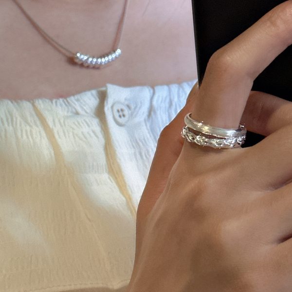 Wholesale 925 Sterling Silver Twist Brushed Ring - Image 4