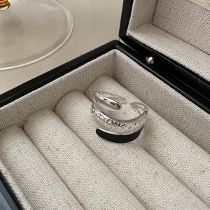 Wholesale 925 Sterling Silver Black Enamel Ring