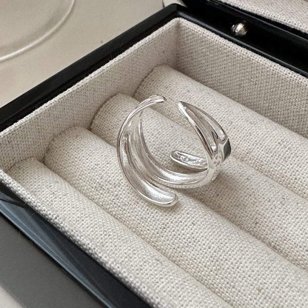Wholesale 925 Sterling Silver Black Enamel Ring - Image 3