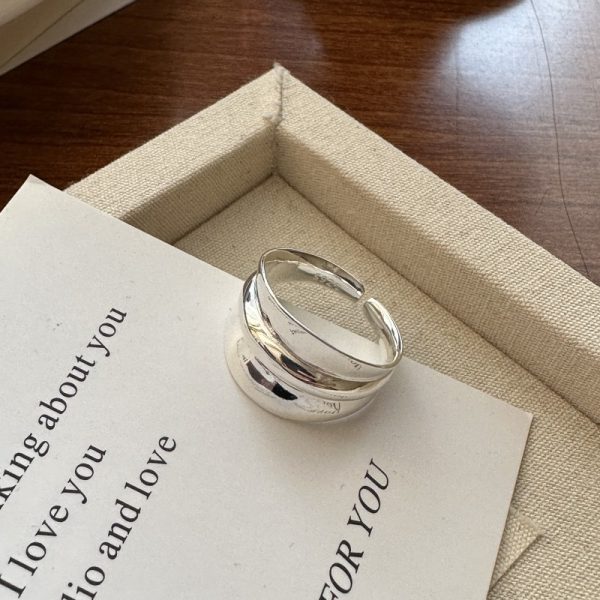 Wholesale 925 Sterling Silver Glossy Ring - Image 2