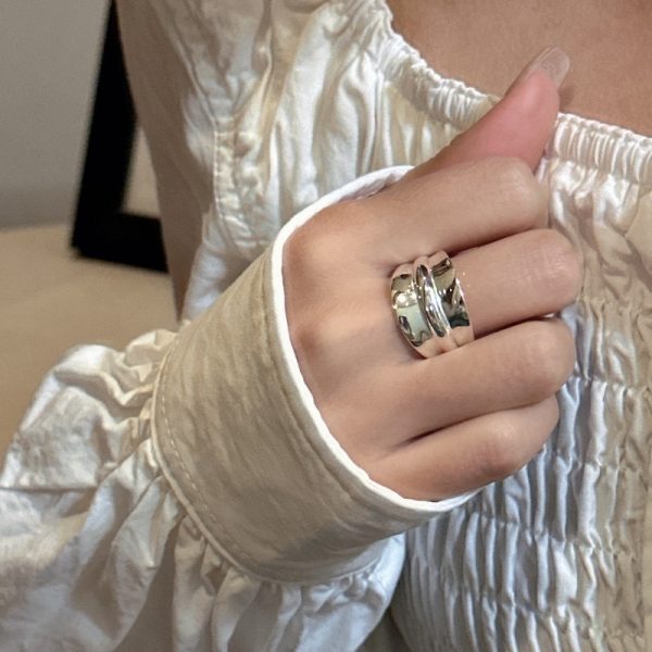 Wholesale 925 Sterling Silver Glossy Ring - Image 5