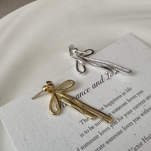 Wholesale 925 Sterling Silver Bow Earrings - Image 3