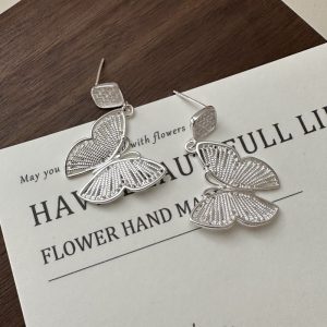 Wholesale 925 Sterling Silver Butterfly Earrings