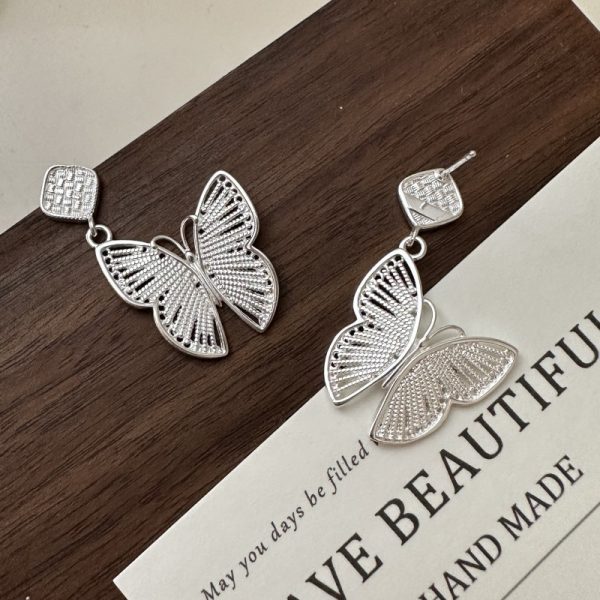 Wholesale 925 Sterling Silver Butterfly Earrings - Image 2