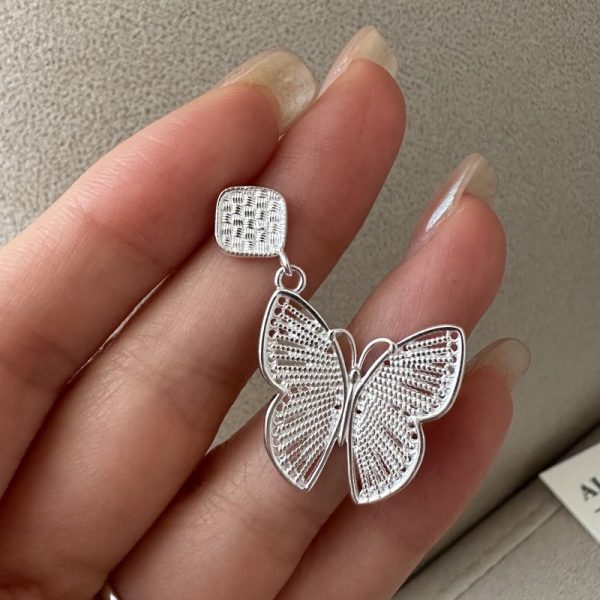 Wholesale 925 Sterling Silver Butterfly Earrings - Image 3