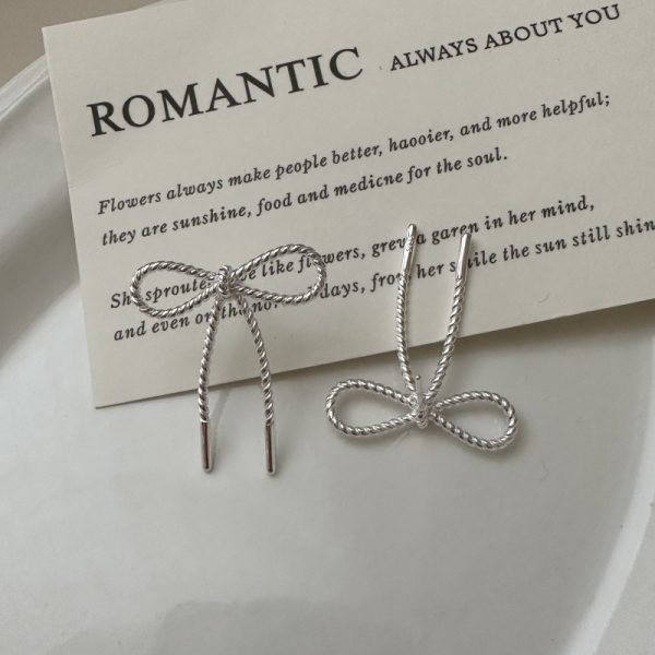Wholesale 925 Sterling Silver Bow Earrings - Image 2